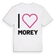 Jag älskar Morey t-shirt stort tryck