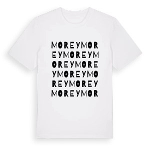 Morey ordlek t-shirt – ekologisk bomull t-shirt från Pinshirt