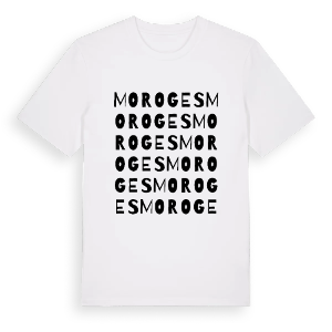Moroges ordlek t-shirt – ekologisk bomull t-shirt från Pinshirt