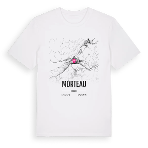 Morteau karta t-shirt – ekologisk bomull t-shirt från Pinshirt