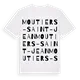 Moutiers-Saint-Jean ordlek t-shirt