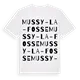 Mussy-la-Fosse ordlek t-shirt