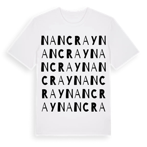Nancray ordlek t-shirt – ekologisk bomull t-shirt från Pinshirt