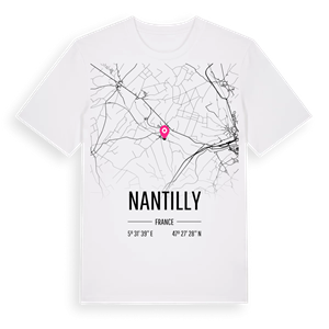 Nantilly karta t-shirt – ekologisk bomull t-shirt från Pinshirt