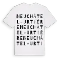 Neuchâtel-Urtière ordlek t-shirt
