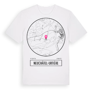 Neuchâtel-Urtière t-shirt – ekologisk bomull t-shirt från Pinshirt