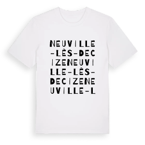 Neuville-lès-Decize ordlek t-shirt – ekologisk bomull t-shirt från Pinshirt