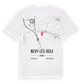 Nevy-lès-Dole karta t-shirt