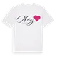 Ney hjärta t-shirt