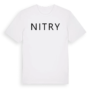 Jag älskar Nitry t-shirt stort tryck – ekologisk bomull t-shirt från Pinshirt