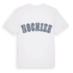 Nochize college t-shirt – ekologisk bomull t-shirt från Pinshirt