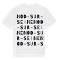 Nod-sur-Seine ordlek t-shirt
