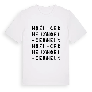 Noël-Cerneux ordlek t-shirt – ekologisk bomull t-shirt från Pinshirt