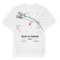 Nogent-lès-Montbard karta t-shirt