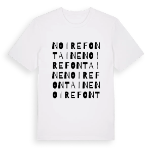 Noirefontaine ordlek t-shirt – ekologisk bomull t-shirt från Pinshirt