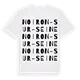 Noiron-sur-Seine ordlek t-shirt