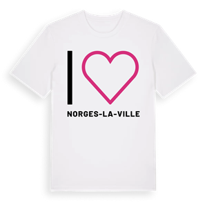 Jag älskar Norges-la-Ville t-shirt stort tryck – ekologisk bomull t-shirt från Pinshirt