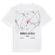 Norges-la-Ville karta t-shirt