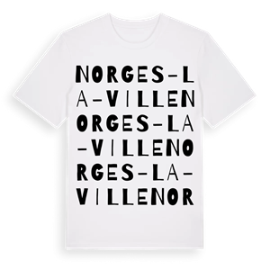 Norges-la-Ville ordlek t-shirt – ekologisk bomull t-shirt från Pinshirt