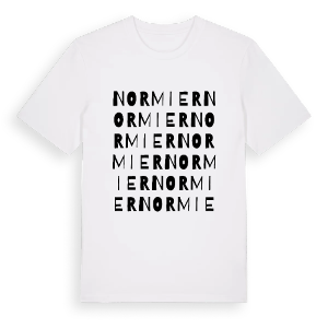 Normier ordlek t-shirt – ekologisk bomull t-shirt från Pinshirt