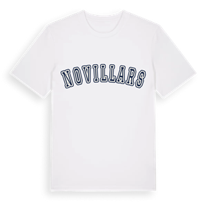 Novillars college t-shirt – ekologisk bomull t-shirt från Pinshirt