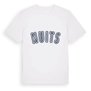 Nuits college t-shirt – ekologisk bomull t-shirt från Pinshirt