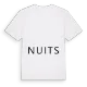 Jag älskar Nuits t-shirt stort tryck