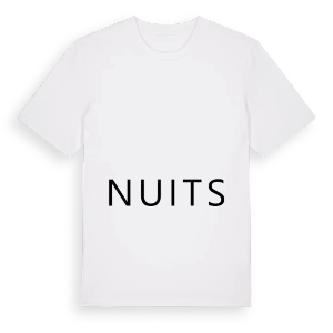 Jag älskar Nuits t-shirt stort tryck – ekologisk bomull t-shirt från Pinshirt