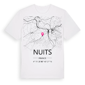Nuits karta t-shirt – ekologisk bomull t-shirt från Pinshirt