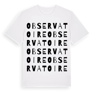 Observatoire ordlek t-shirt – ekologisk bomull t-shirt från Pinshirt