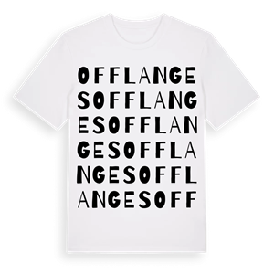 Offlanges ordlek t-shirt – ekologisk bomull t-shirt från Pinshirt