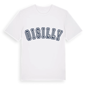 Oisilly college t-shirt – ekologisk bomull t-shirt från Pinshirt