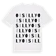 Oisilly ordlek t-shirt