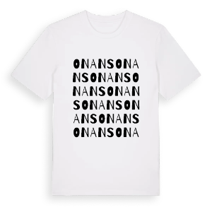 Onans ordlek t-shirt – ekologisk bomull t-shirt från Pinshirt