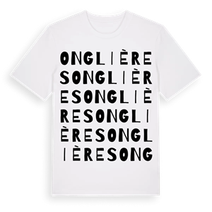 Onglières ordlek t-shirt – ekologisk bomull t-shirt från Pinshirt