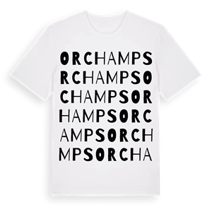 Orchamps ordlek t-shirt – ekologisk bomull t-shirt från Pinshirt
