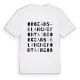 Orgeans-Blanchefontaine ordlek t-shirt