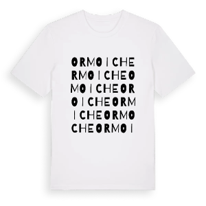 Ormoiche ordlek t-shirt – ekologisk bomull t-shirt från Pinshirt