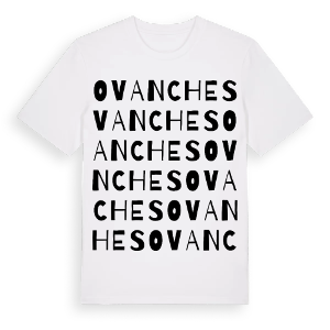Ovanches ordlek t-shirt – ekologisk bomull t-shirt från Pinshirt