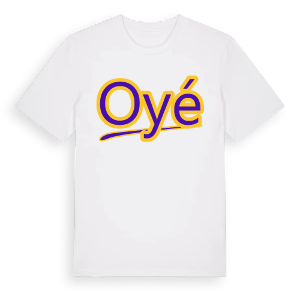 Oyé baseball t-shirt – ekologisk bomull t-shirt från Pinshirt