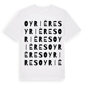 Oyrières ordlek t-shirt – ekologisk bomull t-shirt från Pinshirt