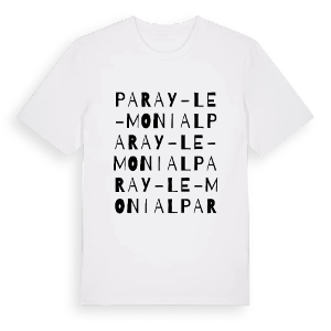 Paray-le-Monial ordlek t-shirt – ekologisk bomull t-shirt från Pinshirt