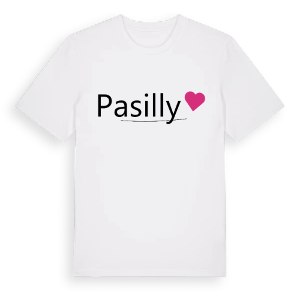 Pasilly hjärta t-shirt – ekologisk bomull t-shirt från Pinshirt