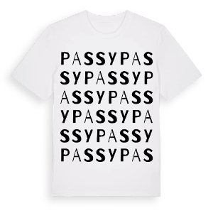 Passy ordlek t-shirt – ekologisk bomull t-shirt från Pinshirt