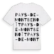 Pays-de-Montbenoît ordlek t-shirt