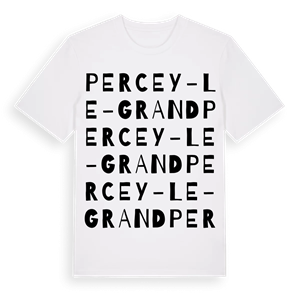 Percey-le-Grand ordlek t-shirt – ekologisk bomull t-shirt från Pinshirt