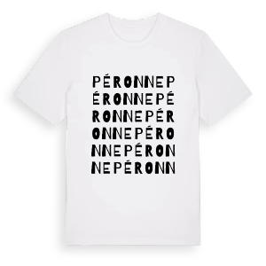 Péronne ordlek t-shirt – ekologisk bomull t-shirt från Pinshirt