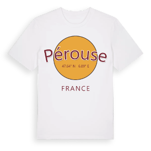 Pérouse cirkel t-shirt – ekologisk bomull t-shirt från Pinshirt