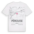 Pérouse karta t-shirt