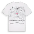 Perrigny-sur-Armançon karta t-shirt